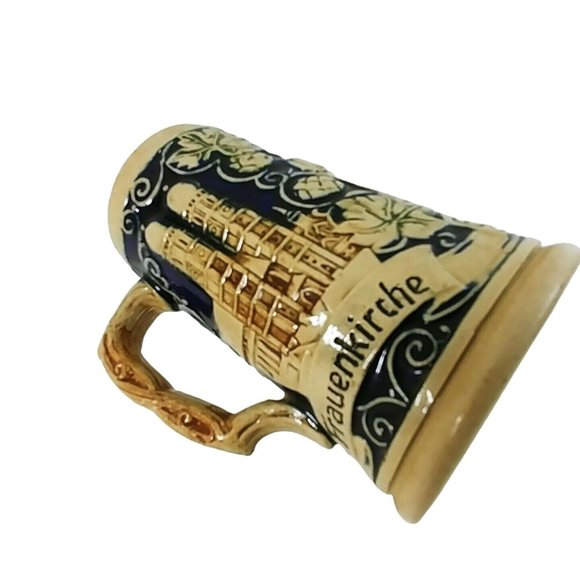 Beer Mug Stein West Germany Frauenkirche Barvaria Greetings From Munich 5" H - Picture 6 of 8